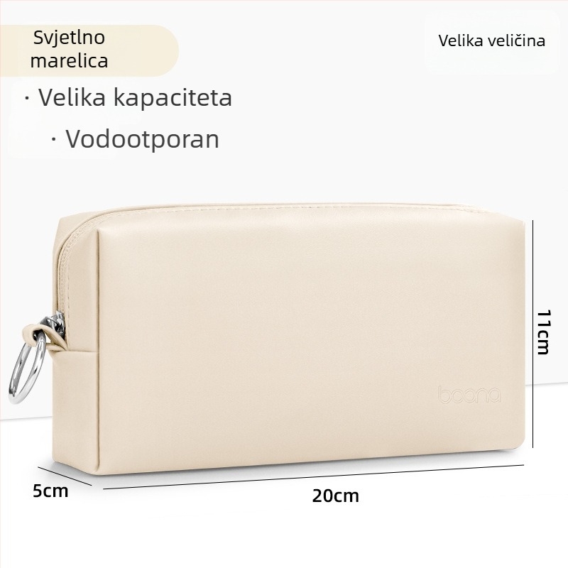 Torba za digitalne dodatke za pohranu, PU koža, model Q003, višenamjenska, namijenjena napajanju, jednostavan i modern dizajn