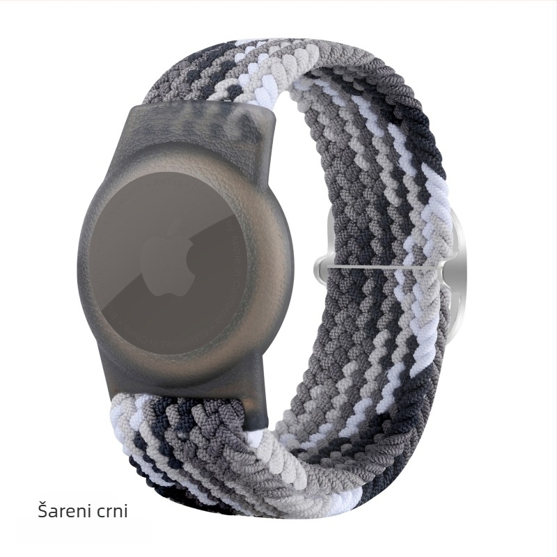 Airtag zaštitna futrola s najlonskom pletenom trakom, TPU materijal, ručna izrada, mekano kućište