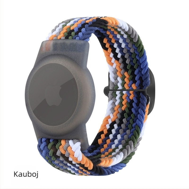 Airtag zaštitna futrola s najlonskom pletenom trakom, TPU materijal, ručna izrada, mekano kućište