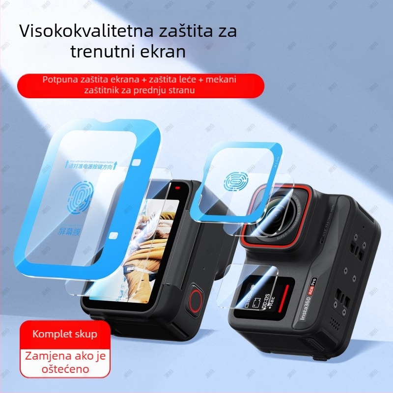 Zaštitnik zaslona i leće Insta360 AcePro2 — kaljeno staklo, AR anti-refleksijski premaz