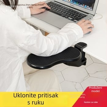 Kožni okretni jastučić za zglob uz odvojivi držač ruke za kućni ured