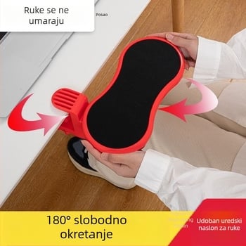 Kožni okretni jastučić za zglob uz odvojivi držač ruke za kućni ured