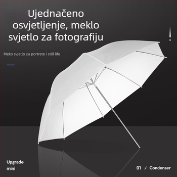 Fotografski reflektivni kišobran za osvjetljenje, parabolični dizajn, marka Miaotu, model Reflective umbrella, maksimalna opterećenost 2–5 kg, težina 0,5 kg