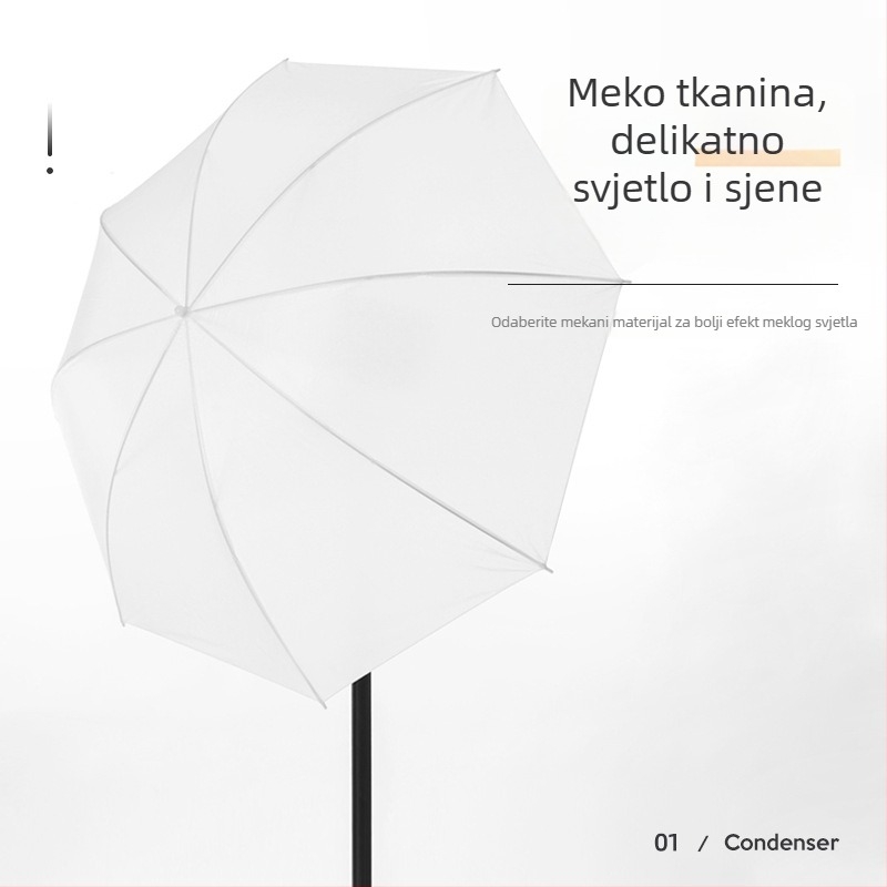 Fotografski reflektivni kišobran za osvjetljenje, parabolični dizajn, marka Miaotu, model Reflective umbrella, maksimalna opterećenost 2–5 kg, težina 0,5 kg