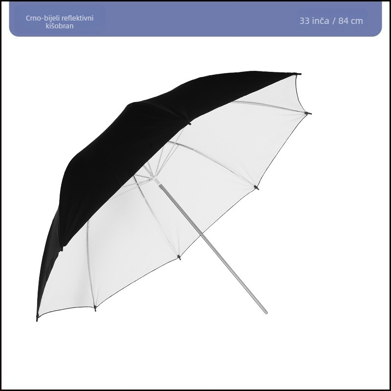 Fotografski reflektivni kišobran za osvjetljenje, parabolični dizajn, marka Miaotu, model Reflective umbrella, maksimalna opterećenost 2–5 kg, težina 0,5 kg