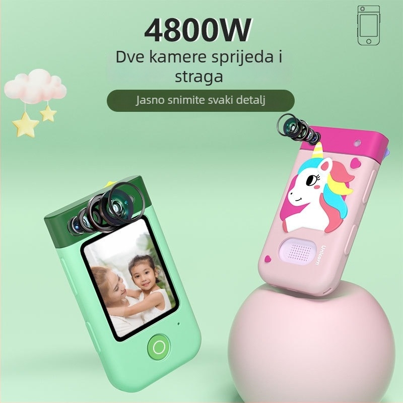 ALDOLMI I9 Pametna Dječja Kamera - 2,8'' LCD, 720P Video, TF kartica pohrana, Baterija 1000mAh