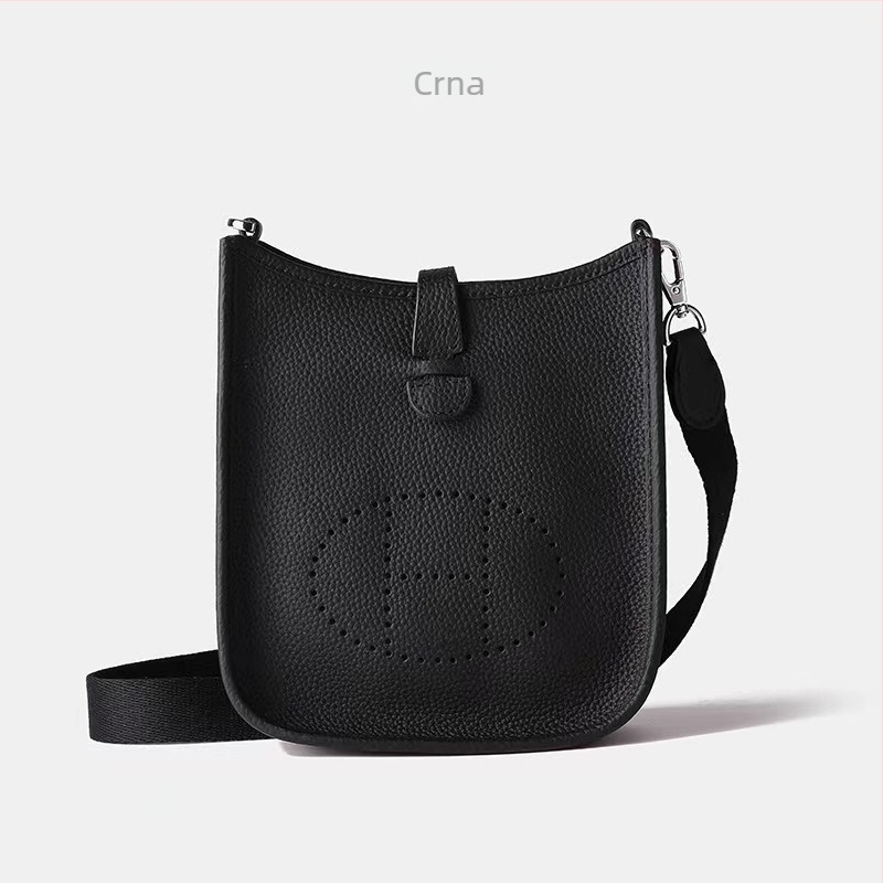 AOVID Crossbody torba od prave kože, koža prvog sloja teleće kože, vertikalni kvadratni oblik, magnetsko zatvaranje
