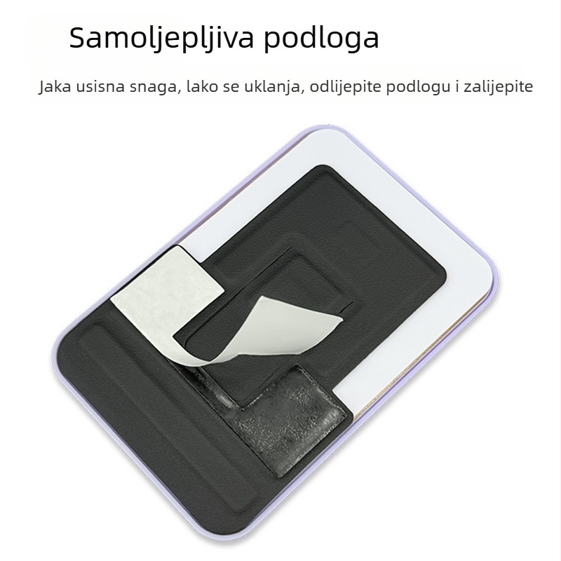Kožni držač za telefon s velikom usisnom čašom, prijenosni univerzalni držač sa stražnjim ljepilom