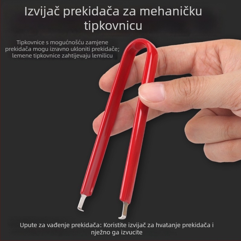 Set alata za čišćenje mehaničkih tipkovnica s izvlačičem tipki i izvlačičem osi (alat za čišćenje za održavanje tipkovnica)