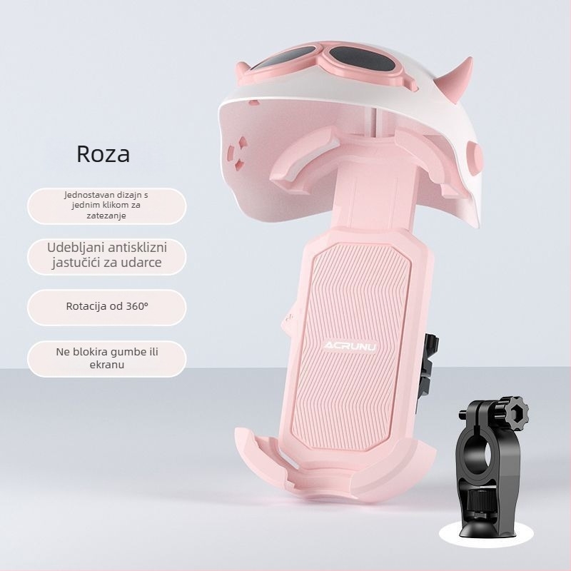 Držač za airbag s bežičnim punjenjem, mekano ljepilo, cyberpunk stil