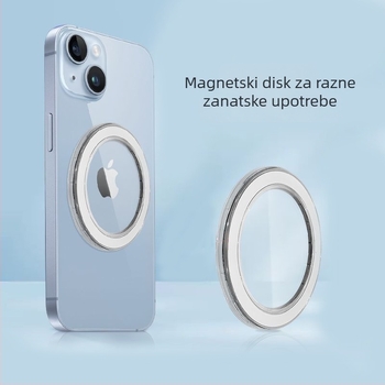 Stolni držač telefona s magnetskim diskom (Materijal: Plastika; Stil: Univerzalno; Prilagodba: Podržana)