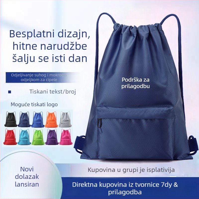 Torba za košarku od Oxford platna, velika zapremina, s vezicom na šnúrku, za vanjske sportove