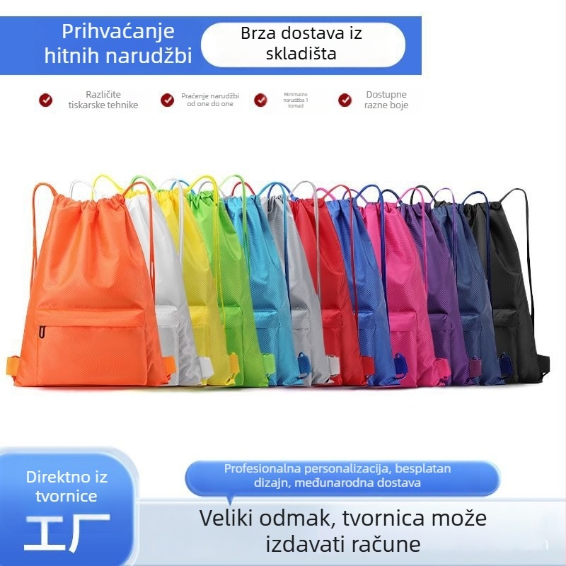 Torba za košarku od Oxford platna, velika zapremina, s vezicom na šnúrku, za vanjske sportove