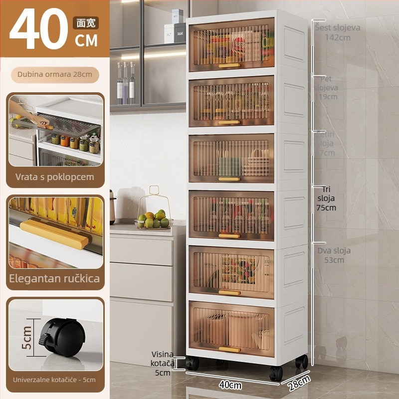 PP skladišni ormarić, model 840, 3-7 polica, težina 2,166 kg, višefunkcionalni spremnik za igračke, školske potrepštine i drugo