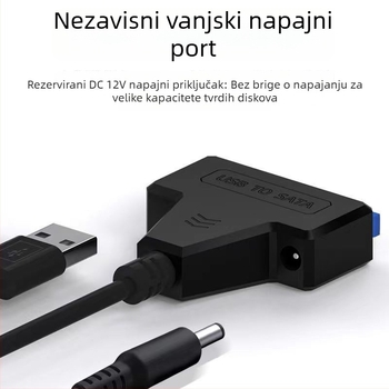 USB 3.0 na SATA II adapter kabel s 1153 kontrolerom (6 Gbps) – Easy Drive Cable