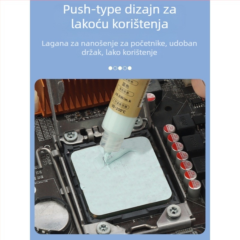 Deer Fairy silikonski gel za hlađenje CPU, 10W/mK, visoka otpornost na visoke temperature, za CPU, matične ploče i VRAM