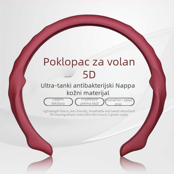 Sportska navlaka za volan od velura, univerzalna prilagodba, za sve sezone
