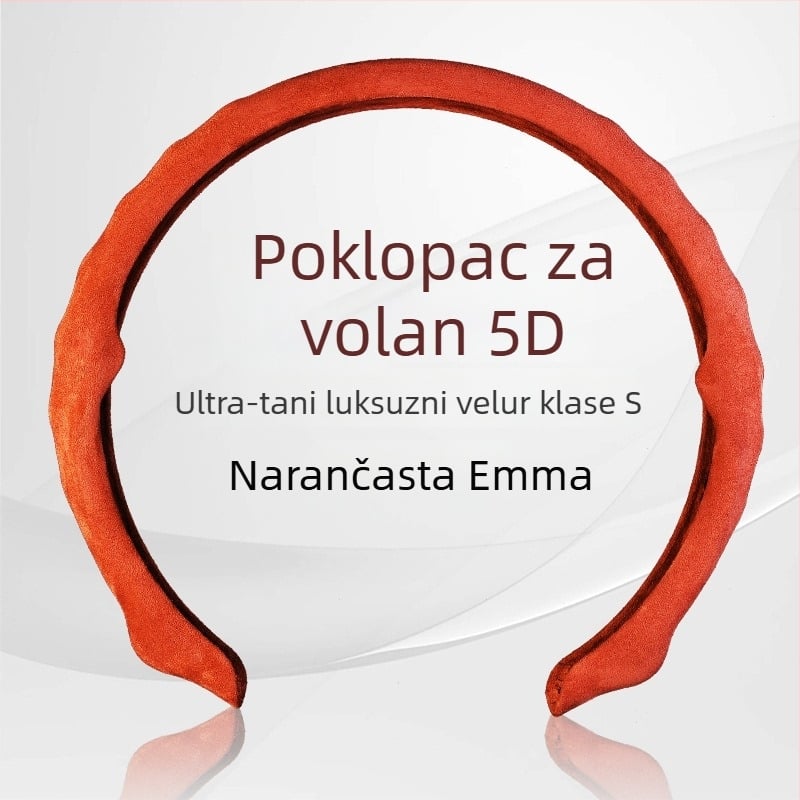 Sportska navlaka za volan od velura, univerzalna prilagodba, za sve sezone