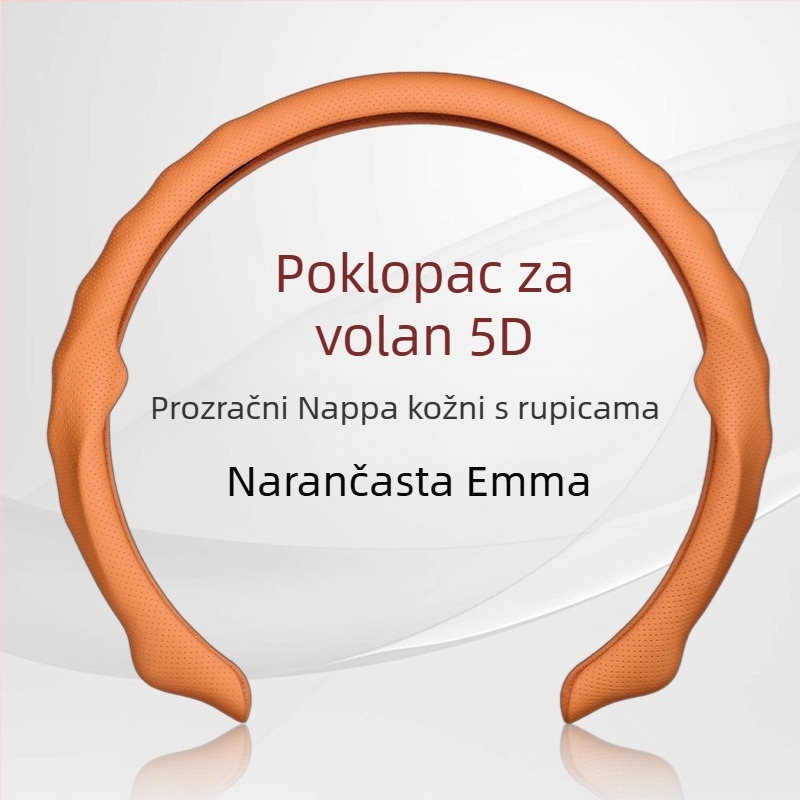 Sportska navlaka za volan od velura, univerzalna prilagodba, za sve sezone