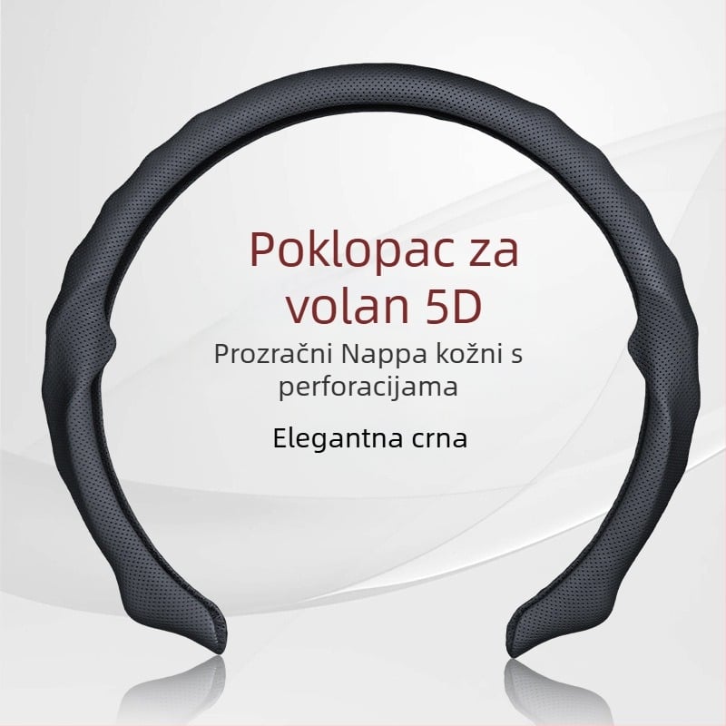Sportska navlaka za volan od velura, univerzalna prilagodba, za sve sezone