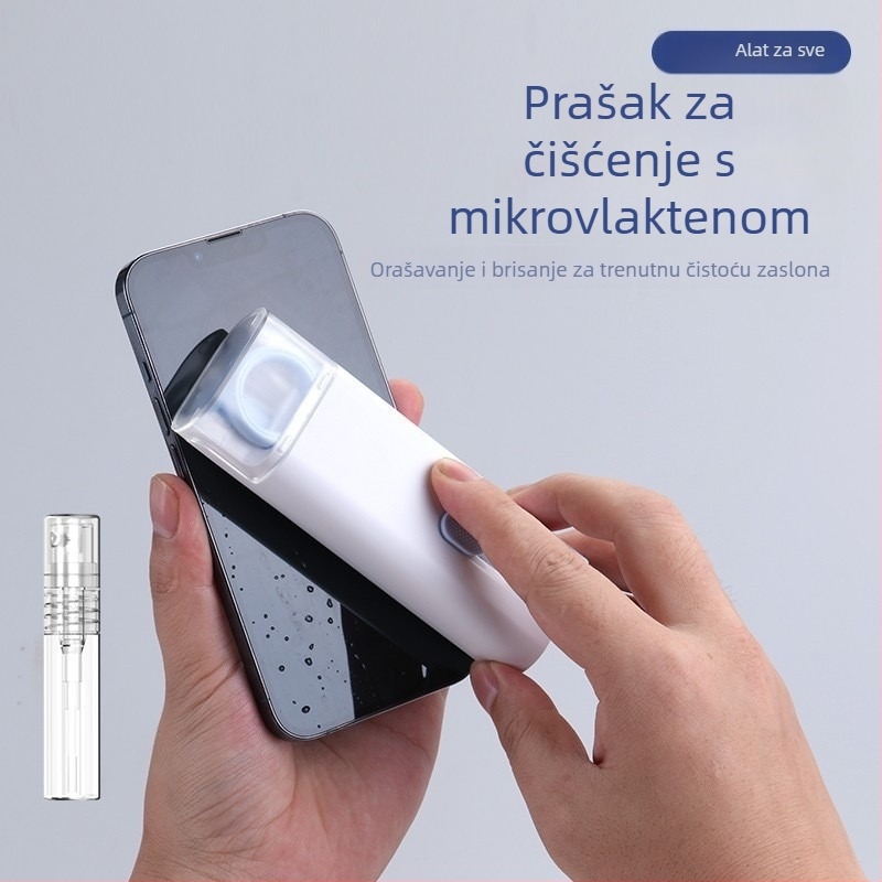 7-u-1 komplet za čišćenje tipkovnice s alatkom za vađenje tipki, četkama za čišćenje zaslona telefona i Bluetooth slušalica – ABS, 90 g, kompatibilan s laptopom, univerzalni set za čišćenje