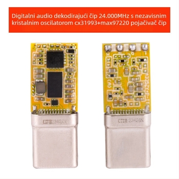 Bartok LY03 DAC s operativnim pojačalom – Type-C adapter za mobilni telefon, kompatibilan s Huawei/Samsung/Xiaomi/iPhone 15/16 (CX31993, MAX97220 op-ampovi)