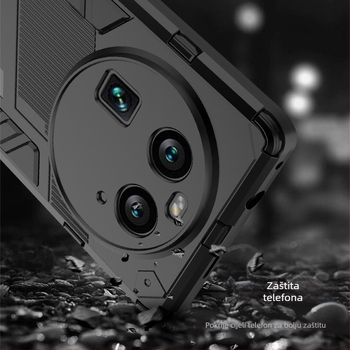 OPPO X6 Pro dvostruka zaštitna futrola s držačem protiv padova — TPU+PC, injekcijsko oblikovanje