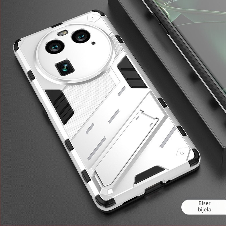 OPPO X6 Pro dvostruka zaštitna futrola s držačem protiv padova — TPU+PC, injekcijsko oblikovanje