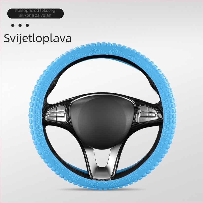 Navlaka za volan automobila – silikon, upija znoj, neklizajući, univerzalna za sve sezone, opća kompatibilnost
