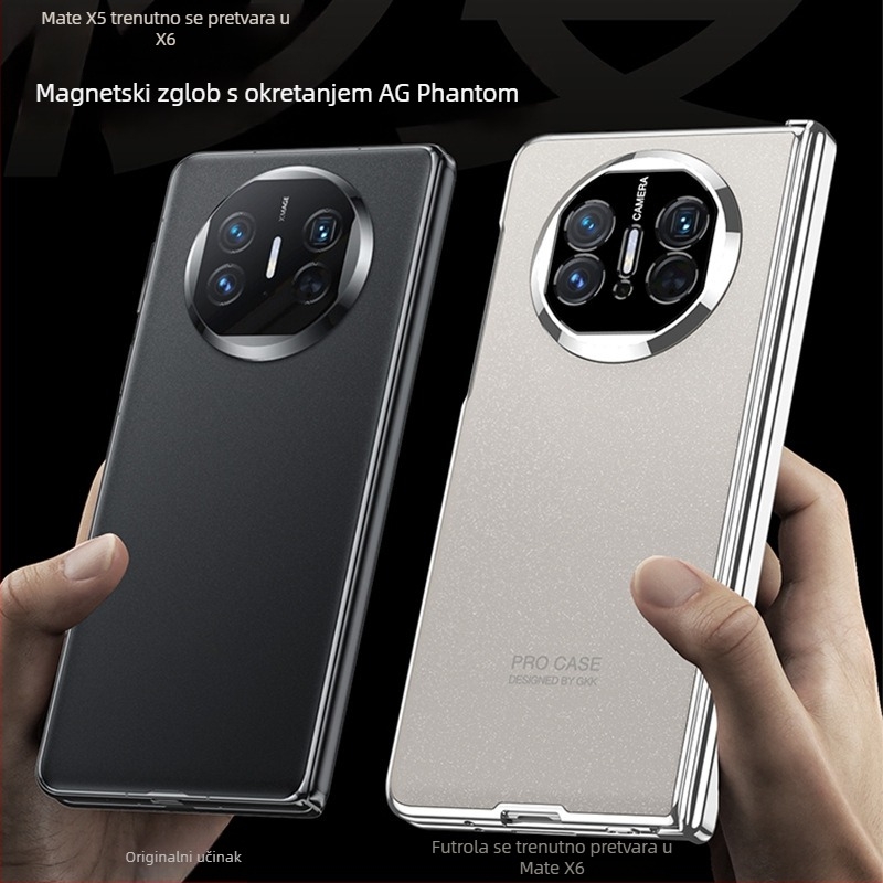 Huawei MateX5 kućište, jednobojni dizajn, kompatibilno s MateX3 sklopivim kućištem, potpuno pokrivena kamera, otpornost na pad X6