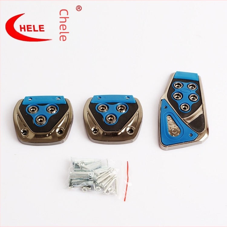 Set pedala za unutrašnjost automobila - univerzalna kompatibilnost, protuklizni, ugradnja bez bušenja, pedale za gas, spojku i kočnicu | Model XB-375; Materijal: plastika; Mjenjač: MT; Mogućnost prilagodbe; Privatna etiketa dostupna