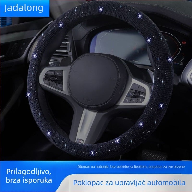 Navlaka za volan automobila, univerzalna ugradnja, sve sezone, mogućnost prilagodbe