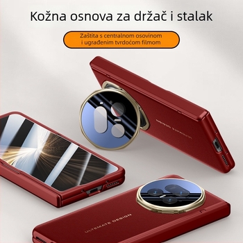 Flip futrola za HONOR Magic V5, umjetna koža, reljefna izrada, Ins stil, zaštita od pada