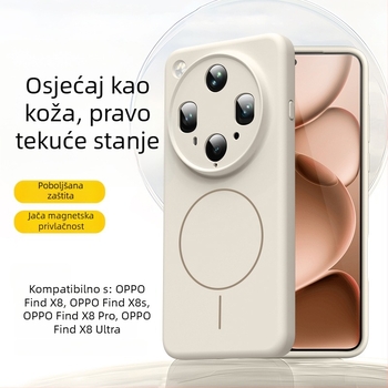OPPO Find X8 Ultra magnetna futrola od tekućeg silikona – puna zaštita objektiva, sprej završna obrada, otpornost na pad, otporna na habanje, otisci prstiju