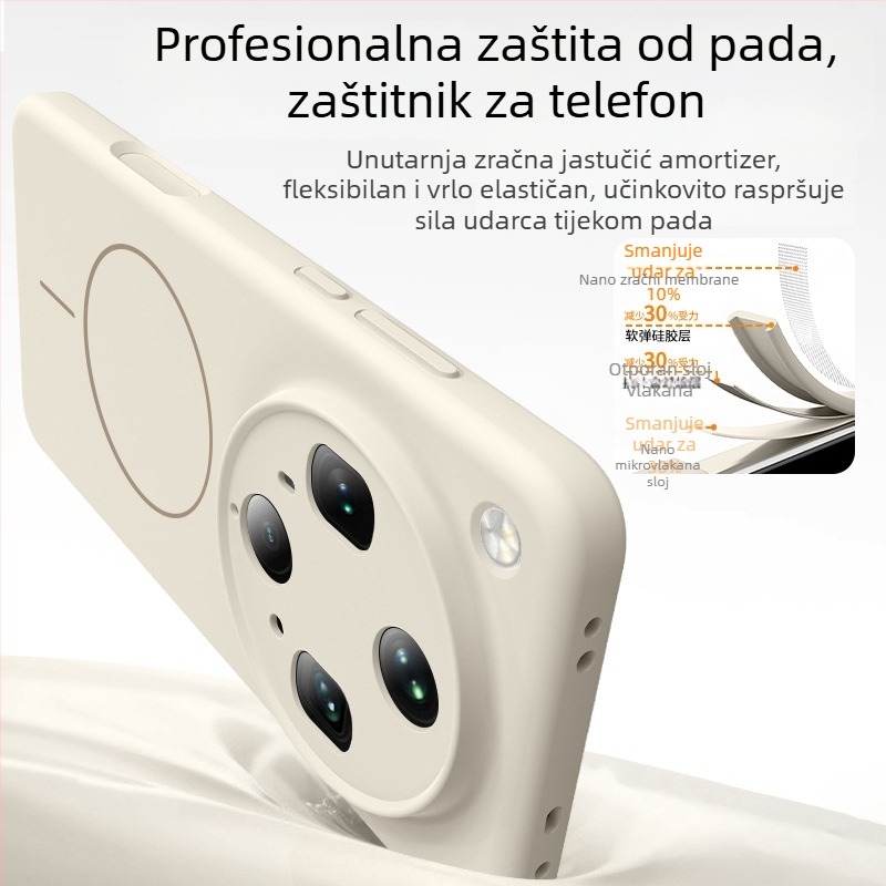OPPO Find X8 Ultra magnetna futrola od tekućeg silikona – puna zaštita objektiva, sprej završna obrada, otpornost na pad, otporna na habanje, otisci prstiju