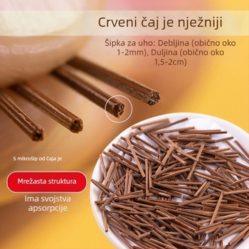 Naušnice s dizajnom čajnog stabljika | Unisex, Pastoralni stil, Svježi i slatki
