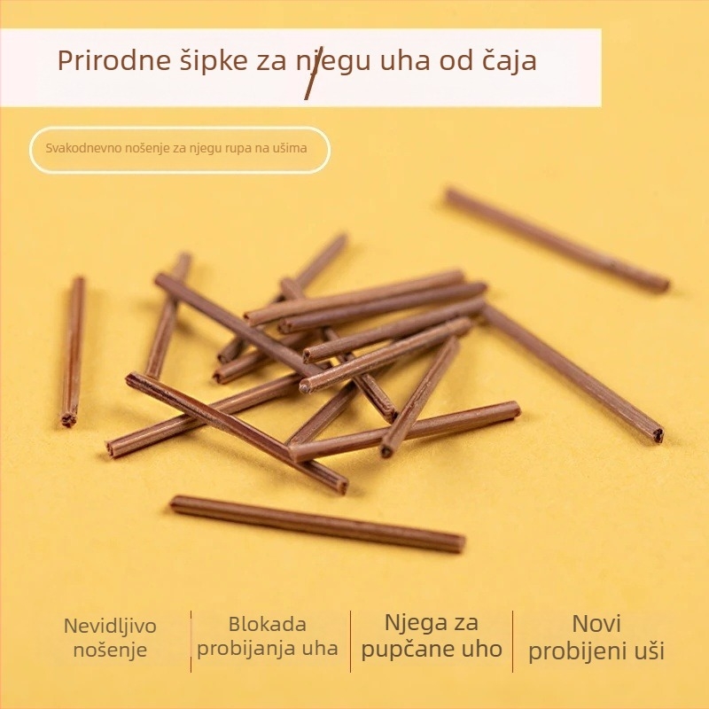 Naušnice s dizajnom čajnog stabljika | Unisex, Pastoralni stil, Svježi i slatki