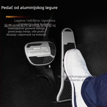Excitation set pedalja od aluminijske legure za Zhiji LS6, protuklizni pedali gasa i kočnice, prilagodljivo automatskom mjenjaču