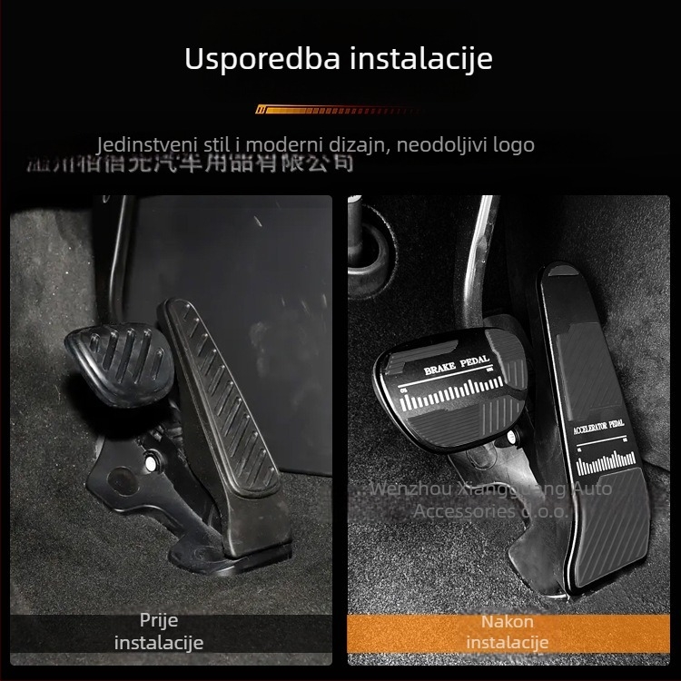 Excitation set pedalja od aluminijske legure za Zhiji LS6, protuklizni pedali gasa i kočnice, prilagodljivo automatskom mjenjaču