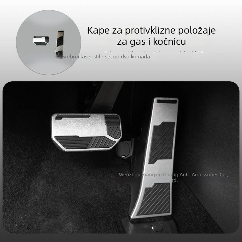 Excitation set pedalja od aluminijske legure za Zhiji LS6, protuklizni pedali gasa i kočnice, prilagodljivo automatskom mjenjaču