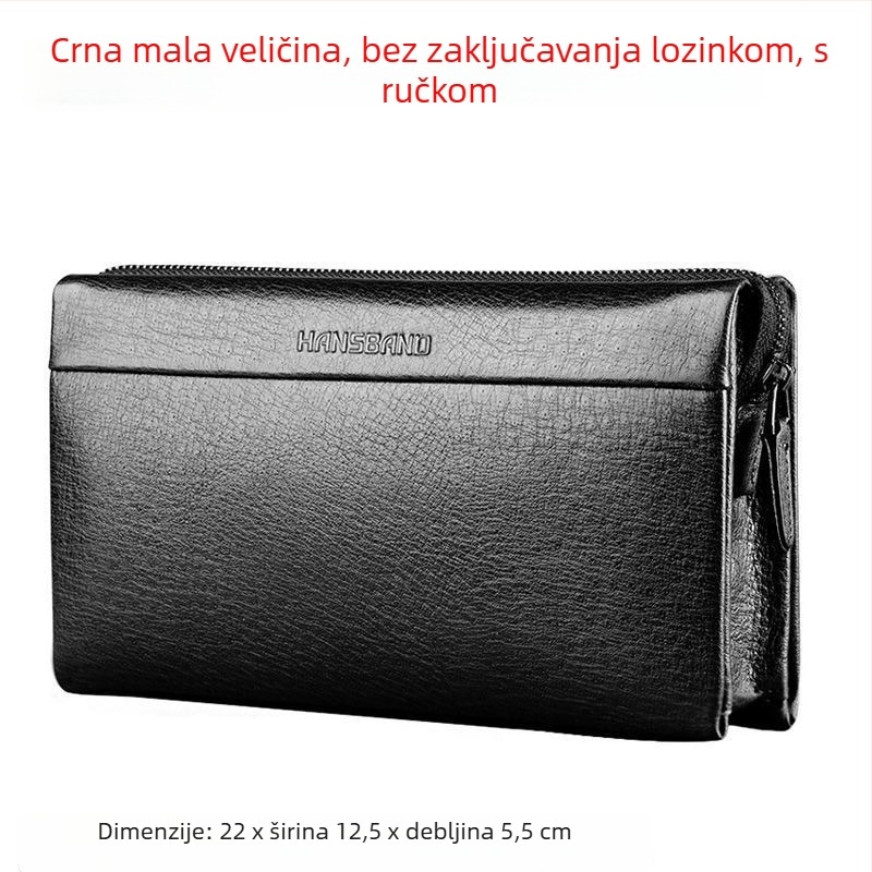 Fangzhi Muška kluč torbica od Kraft papira, uzorak riječi, podstava od kravljega kože, pogodno za poslovna putovanja