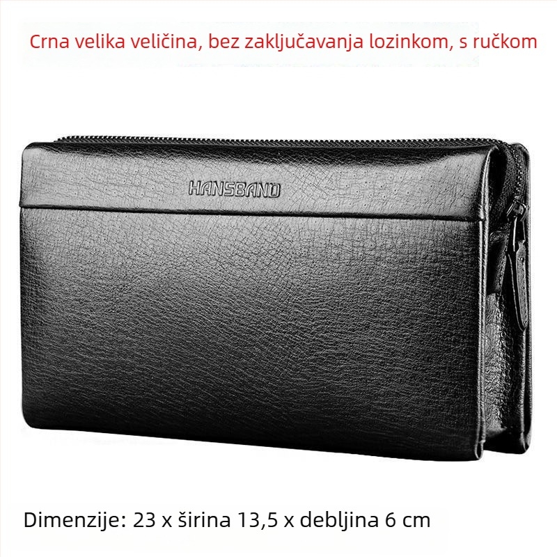 Fangzhi Muška kluč torbica od Kraft papira, uzorak riječi, podstava od kravljega kože, pogodno za poslovna putovanja