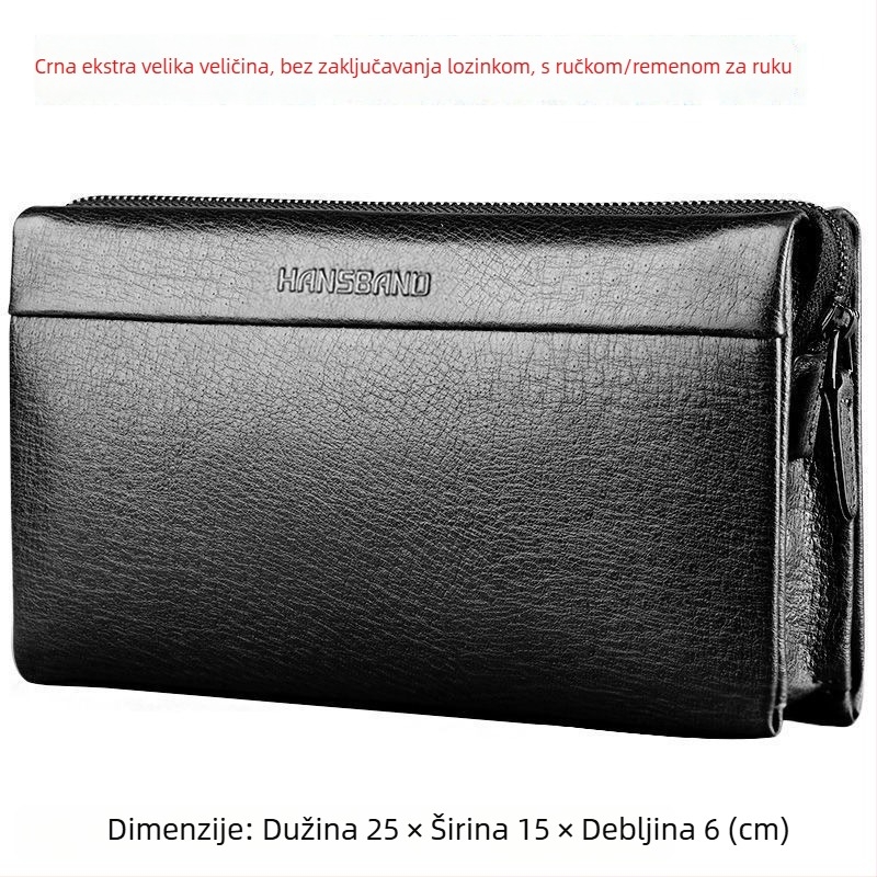 Fangzhi Muška kluč torbica od Kraft papira, uzorak riječi, podstava od kravljega kože, pogodno za poslovna putovanja