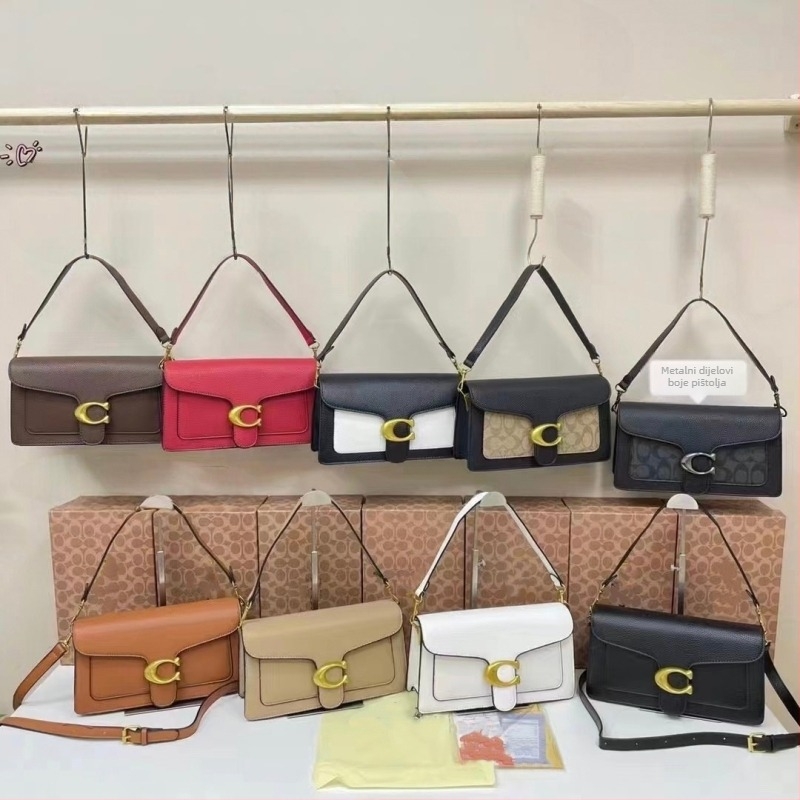 C Family Bag PU Lychee uzorak, mala kvadratna torba za ručno nošenje i preko ramena, magnetsko zatvaranje, dvostruke naramenice