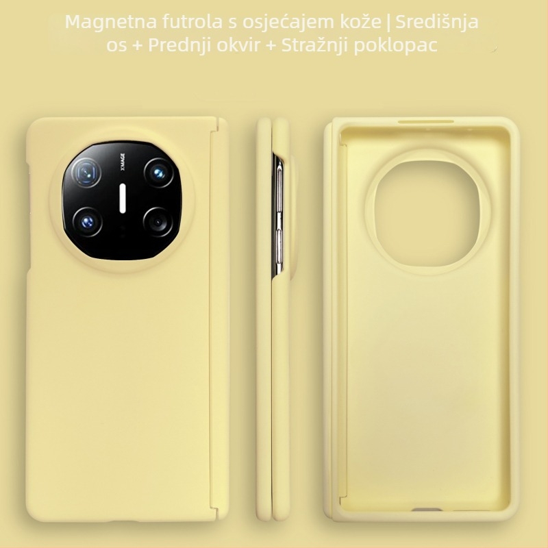 Kućište za Huawei Mate X6 s preklopnim ekranom — luksuzan mat završetak, Kolekcionarsko izdanje Mate X5 s centralnim šarnirjem