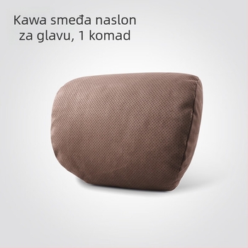 Fuhe auto jastuk za vrat i naslon za glavu od suede materijala s punilom od biološkog fleisa – univerzalno za vozila