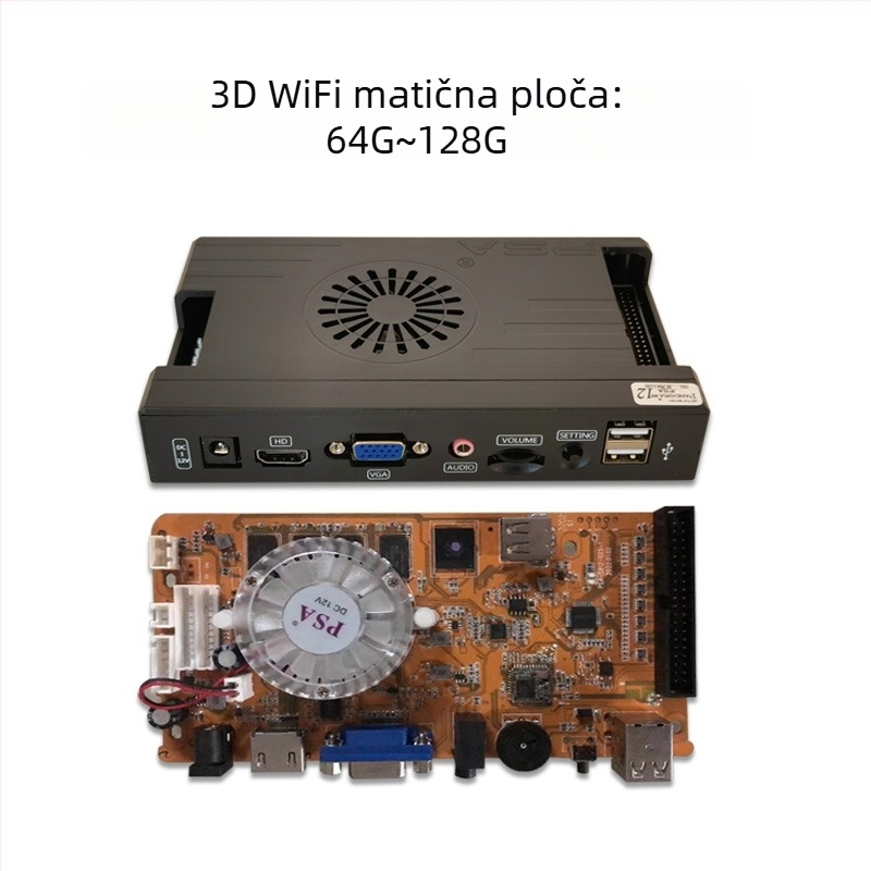 Arcade matična ploča 3D Pandora EX – Android, 128 GB memorije, HDMI/VGA/USB sučelje, paperback verzija igre, nostalgični vjetar stil
