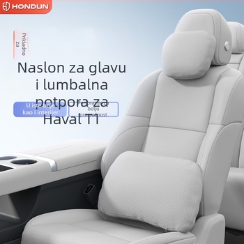 Set unutarnjih jastuka za automobil Jihu T1 – jastuk za glavu, jastuk za pojas, jastuk za vrat, zaštite vrata i pojas, univerzalna kompatibilnost, umjetna koža, punjenje od umjetnih vlakana, prilagodljiv, sve sezone, minimalistički stil