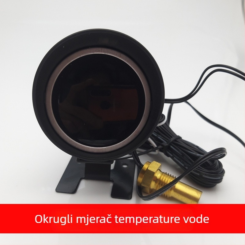 LCD automobilni mjerač temperature vode i voltmetar (2-u-1), 12V/24V univerzalno