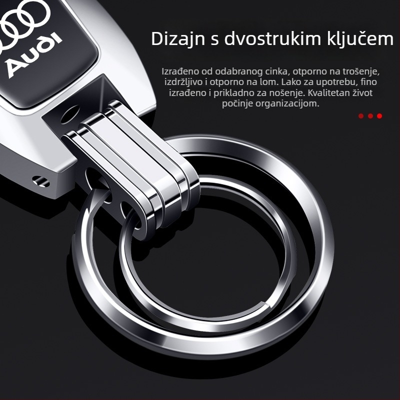 Bohanya aluminijski privezak za Audi A4L/A6L/Q2L/A3L/A7/A8L/Q5L/Q3 – Trend stil, prilagodljiv